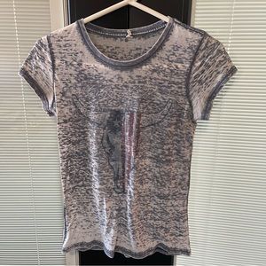 American flag cow head